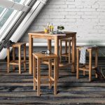 IRIS stół barowy aranżacja, dąb olejowany