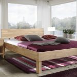 łóżko EVA, dąb bielony (biały olej)