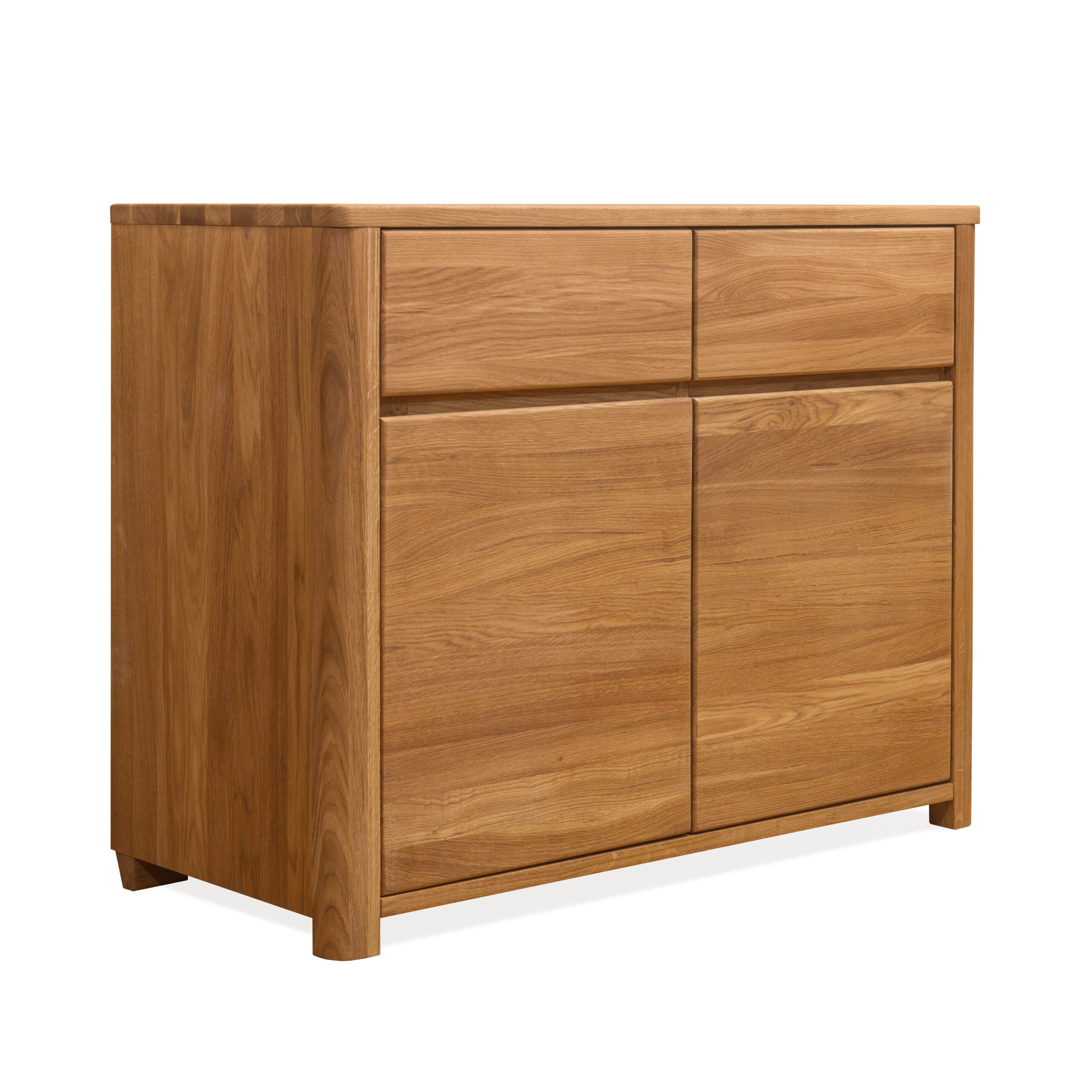 Komoda z dwoma szufladami dwudrzwiowa drewniana LOZANNA II