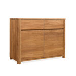 Komoda z dwoma szufladami dwudrzwiowa drewniana LOZANNA II