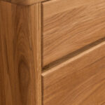 Komoda z dwoma szufladami dwudrzwiowa drewniana LOZANNA II