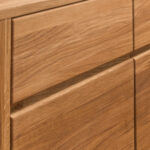 Komoda z dwoma szufladami dwudrzwiowa drewniana LOZANNA II