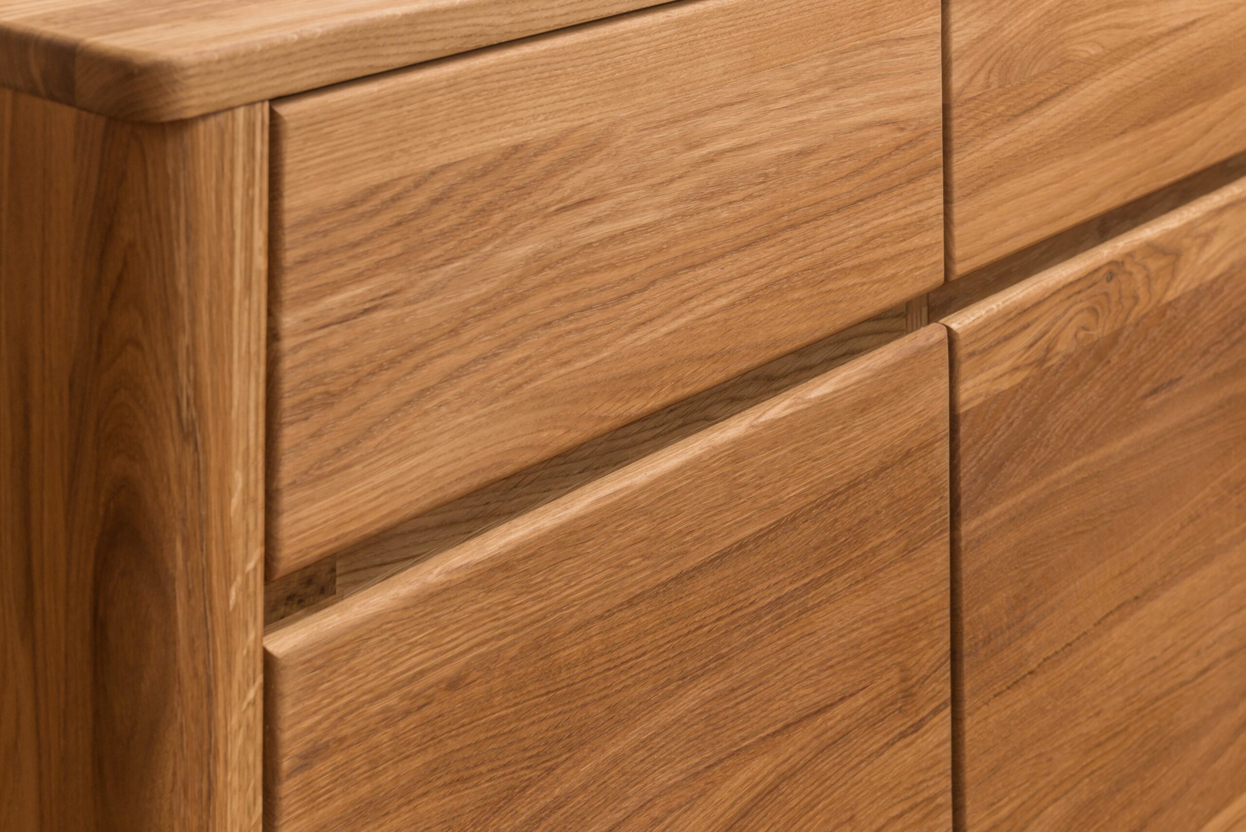 Komoda z dwoma szufladami dwudrzwiowa drewniana LOZANNA II