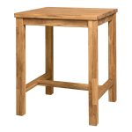 STOLIK BAROWY "IRIS" 80x80xh95 cm, dąb olejowany