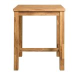 STOLIK BAROWY "IRIS" 80x80xh95 cm, dąb olejowany