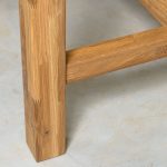 STOLIK BAROWY "IRIS" 80x80xh95 cm, dąb olejowany