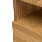 Wąska szafka nocna dębowa z szufladą 40x37 cm LAST I