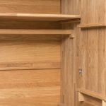Szafa LOZANNA 3D, szczegóły wnętrza, dąb olejowany