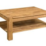 Stolik kawowy "CORNER" z półką 70x70xh48 cm