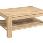 Stolik kawowy "CORNER" z półką 70x70xh48 cm