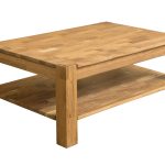 Stolik kawowy "CORNER" z półką 70x70xh48 cm