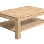 Stolik kawowy "CORNER" z półką 70x70xh48 cm