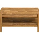 Stolik kawowy "CORNER" z półką 70x70xh48 cm