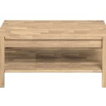 Stolik kawowy "CORNER" z półką 70x70xh48 cm