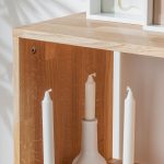 Regał dębowy nr 3, dąb olejowany