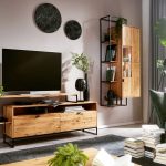 Regał loftowy wąski otwarty 35 cm MANHATTAN