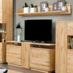 Nowoczesna komoda pod telewizor dębowa 150 cm LONDON