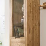 Witryna drewniana wysoka przeszklona 65 cm LEROY 01