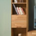 Regał stojący "SCANDI 2", dąb olejowany, aranżacja