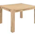 Stół nierozkładany dębowy MONTANA 120x80 cm, dąb bielony (biały olej)