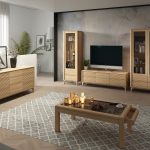 Aranżacja salonu meble Sheffield, wykończenie wosk