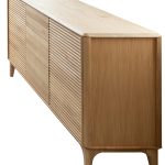 Komoda 3 szuflady, 2 szafki dębowa 160 cm SHEFFIELD 3.2.3