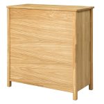 Komoda LAURA z 5 szufladami tylna ścianka, wykończenie wosk twardy