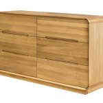 Komoda niska 3 szuflady drewniana z szafką  i szufladami 160 cm ALINA 6
