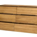 Komoda niska 3 szuflady drewniana z szafką  i szufladami 160 cm ALINA 6