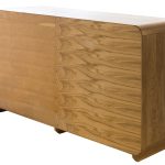 Komoda niska 3 szuflady drewniana z szafką  i szufladami 160 cm ALINA 6