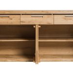 Komoda dębowa szeroka 178 cm LEROY 07