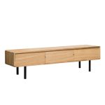 Szafka RTV z szufladami i niszami B&W TV1  3.0.2 nisze z lewej strony