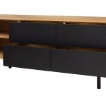 Szafka RTV z szufladami i niszami B&W TV2 3.0.4 nisze z lewej strony