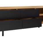 Szafka RTV z szufladami i niszami B&W TV2 3.0.4 nisze z prawej strony