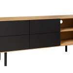 Szafka RTV z szufladami i niszami B&W TV2 3.0.4 nisze z prawej strony