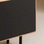 Szafka RTV z szufladami i niszami B&W TV2 3.0.4 nisze z lewej strony