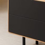 Szafka RTV z szufladami i niszami B&W TV2 3.0.4 nisze z prawej strony