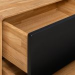 Szafka RTV z szufladami i niszami B&W TV2 3.0.4 nisze z prawej strony