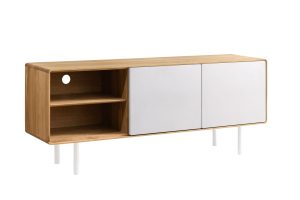 Szafka RTV z 4 szafkami i niszami B&W TV2 3.2.0 nisze z lewej strony