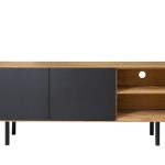 Szafka RTV z 4 szafkami i niszami B&W TV2 3.2.0 nisze z prawej strony