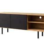 Szafka RTV z 4 szafkami i niszami B&W TV2 3.2.0 nisze z prawej strony