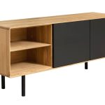 Szafka RTV z 4 szafkami i niszami B&W TV2 3.2.0 nisze z lewej strony