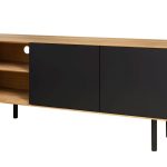 Szafka RTV z 4 szafkami i niszami B&W TV2 3.2.0 nisze z lewej strony