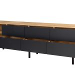 Szafka RTV z szufladami i niszami B&W TV2 4.0.6 nisze z lewej strony