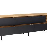 Szafka RTV z szufladami i niszami B&W TV2 4.0.6 nisze z prawej strony