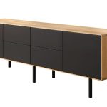 Szafka RTV z szufladami i szafkami B&W TV2  4.2.4