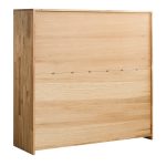 Witryna/barek dębowy z szufladą i szafkami LEROY 06