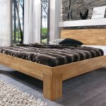 Aranżacja łóżko SARA, dąb olejowany