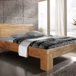 Aranżacja łóżko SARA, dąb olejowany