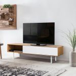 Szafka RTV z szufladami i niszami B&W TV1  3.0.2 nisze z lewej strony